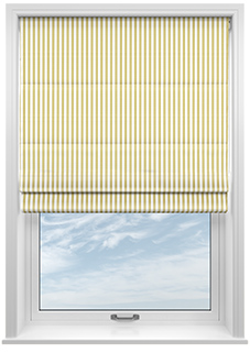 Lace Stripes, Saffron - Roman Blind